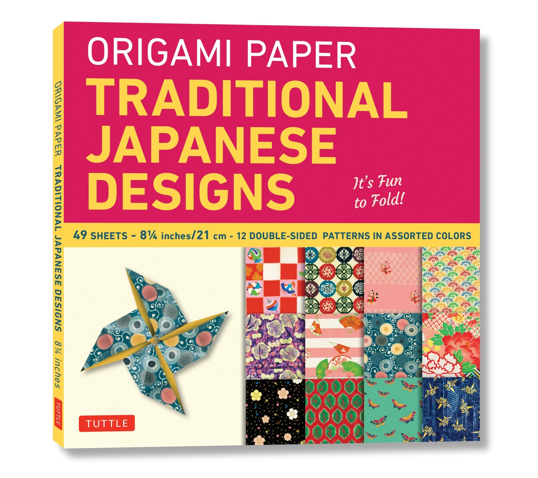 Cover image for Origami Paper - Traditional Japanese Designs - Large 8 1/4" ISBN 9780804841900